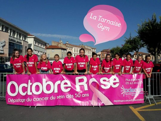 OCTOBRE ROSE - La TARNAISE DE LAVAUR & la GYMNASTIQUE s'engagent contre le cancer