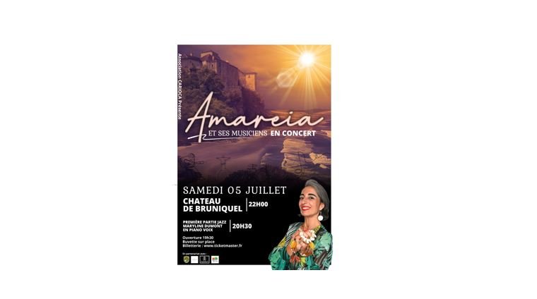 Rappel - Amareia en concert du 5 juillet à Bruniquel - Acteurs locaux 82