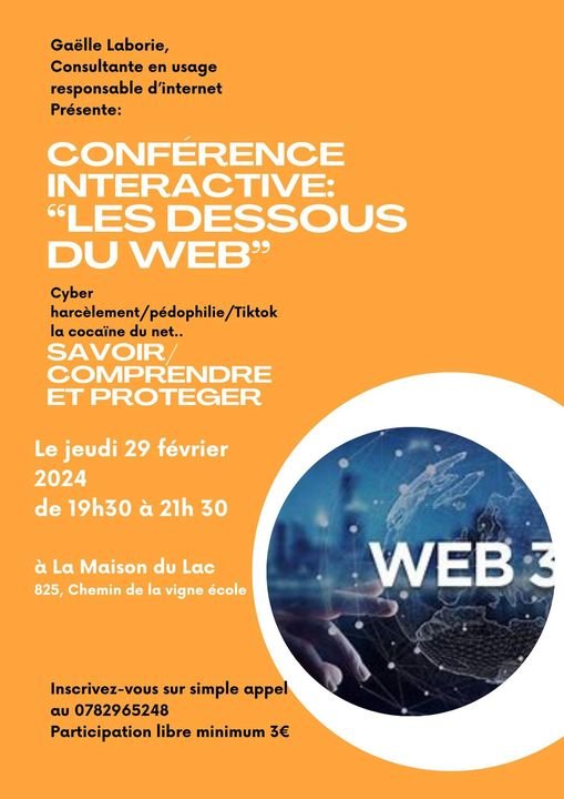 Savoir, comprendre et protéger : Conférence Interactive sur l'usage d'Internet le 29 Février à la Maison du Lac à Montauban