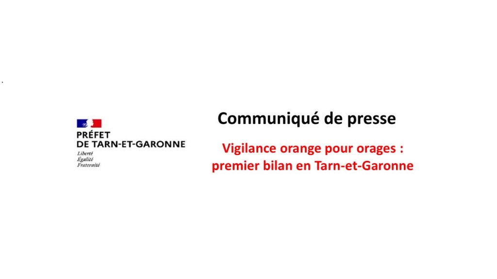 Vigilance orange pour orages et pluie-inondation : premier bilan de la nuit du 19 au 20 mai 2025 dans le Tarn-et-Garonne