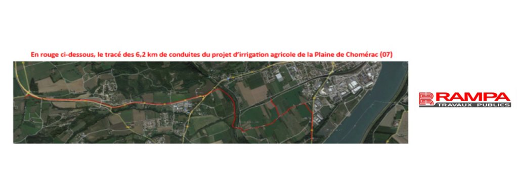 Rampa Travaux Publics inaugure le projet de réseau d’irrigation agricole de la Plaine de Chomérac  @OlivierAmrane