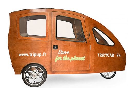 Tricycar : nouveau vélo-voiture à assistance électrique @TRIPUP2