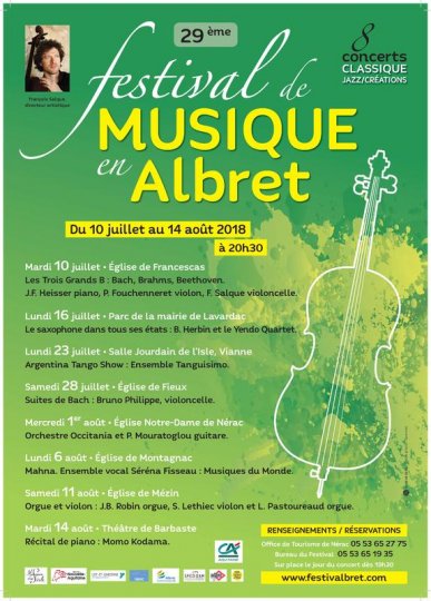 Lot-et-Garonne : Festival de musique en Albret 2018