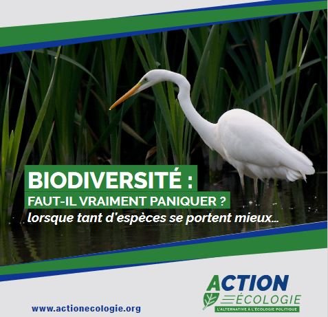 Biodiversité : Action Écologie publie une étude qui contredit le catastrophisme