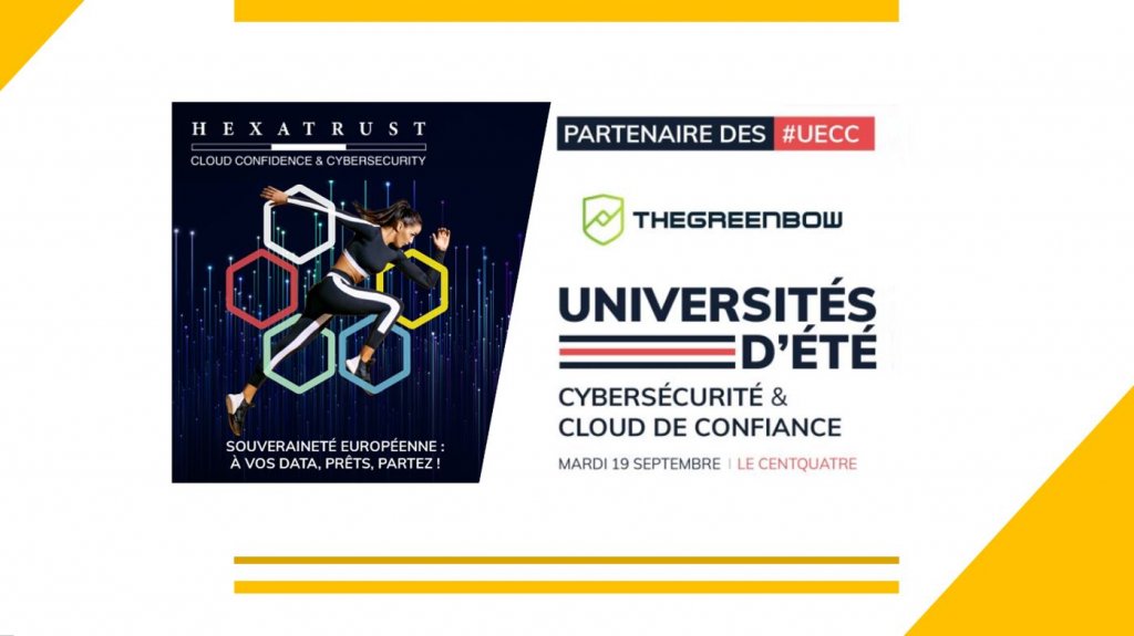 HEXATRUST  UECC2023 - TheGreenBow partenaire de la 9ème édition des Universités d’été de la Cybersécurité et du #Cloud de #Confiance !