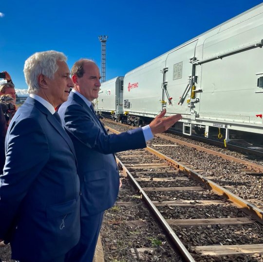 Reprise des Trains Primeurs Perpignan-Rungis qui étaient arrêtés depuis juillet 2019.  @slayani @marchéderungis @LePerpiRungis @CaroleDelga @Occitanie @JeanCASTEX @Djebbari_JB