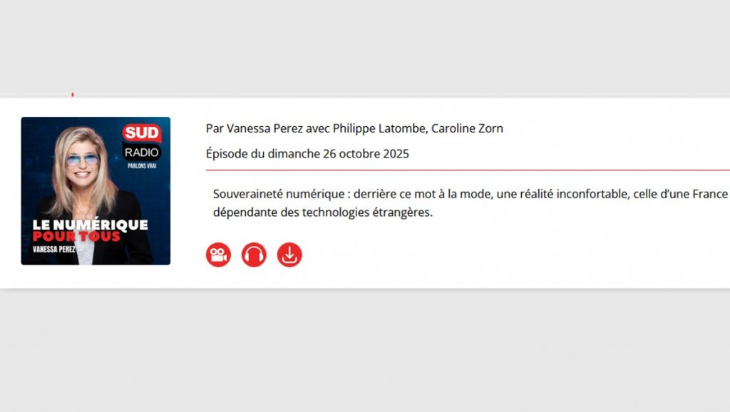 Le député Philippe Latombe communique - Emission de Sud Radio du 26 octobre 2025 par Vanessa Perez