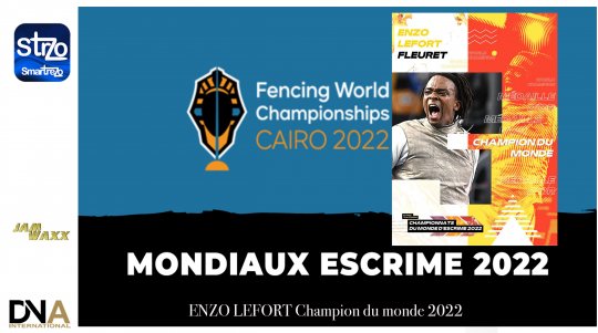 ENZO LEFORT Champion du monde 2022 en Egypte. Champion olympique par équipe 2021. Champion du monde 2019