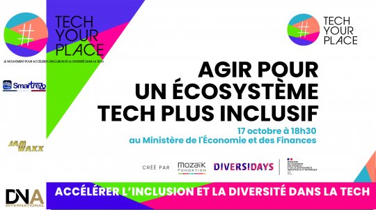 Conférence de Presse - Agir pour un écosystème Tech plus inclusif - Tech Your Place - Le mouvement de la diversité et de l'inclusion au coeur des startups.