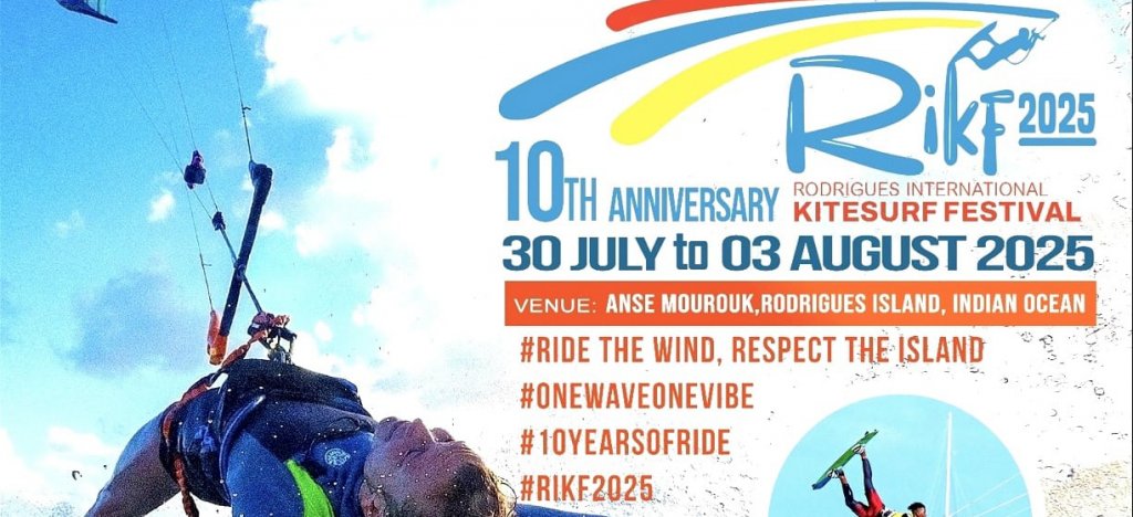 L'île Rodrigues lève le voile sur l’affiche officielle de la 10e édition de son Festival International de Kitesurf 2025