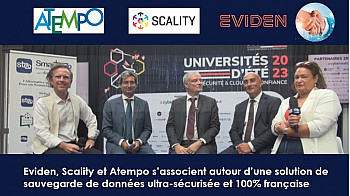 Cybersécurité Solutions Souveraines - Eviden, Scality et Atempo s’associent autour d’une solution de sauvegarde de données ultra-sécurisée et 100% française
