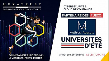 HEXATRUST  UECC2013 - Mathias Avocats est partenaire de la 9ème édition des Universités d’été de la Cybersécurité et du #Cloud de #Confiance !
