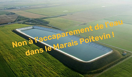 Méga-bassines agricoles : les travaux ont commencé à Mauzé-sur-le-Mignon en toute illégalité ; ne revi..