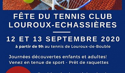 Fête du Tennis Club Louroux-Echassières les 12 et 13 septembre