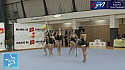 Gymnastique GR Troph&eacute;e F&eacute;d&eacute;ral A toutes cat&eacute;gories : l'ensemble de l'Etoile Gymnique de Colomiers durant la comp&eacute;titon r&eacute;gionale &agrave; Toulouse