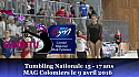 Gymnastique Tumbling: Margaux DAIRAINE du Coquelicot Toulouse Gym aux Championnat Sud en Tumbling 18ans et + le 9 avril 2016 &agrave; Colomiers @FFGymnastique