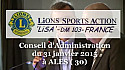 Conseil de LISA Lions Sports Action en présence de Jean-Lou CHARON président de la FFGolf