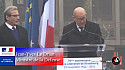 Jean-Yves Le Drian Ministre de la Défense lors de la commémoration de la libération de Strasbourg