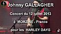 Johnny GALLAGHER en concert à Morzine pour les Harley Days 2013