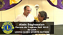 Alain BOGHOSSIAN parrain du Trophée Golf 2013 de LISA  LIONS CLUBS SPORTS ACTION au micro de NetworkVisio