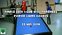 Finale 2016 de Ligue Midi Pyrénées de Billard Français partie Libre Cadets (moins de 17 ans)