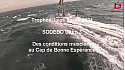 Trophée Jules Verne Des images époustouflantes de SODEBO Ultim3 au Cap de Bonne Espérance entrée de l'Océan Indien