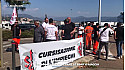 TV Locale Corse - Action sociale : STC et CGT manifestent devant le port d'Aiacciu