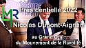 'Présidentielle 2022' le candidat Nicolas DUPONT-AIGNAN a passé le 'Grand Oral pour la Ruralité' organisé par LMR