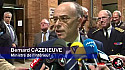 Bernard Cazeneune Ministre de l'Intérieur et Najat Vallaud-Belkacem Ministre de l'Éducation Nationale répondent aux questions des journalistes.
