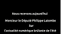 Les Rendez-vous du Numérique - Philippe Latombe nous fait un bilan de l'actualité de l'été 2026
