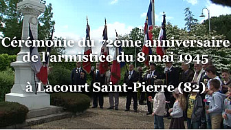 Cérémonie du 8 mai à Lacourt Saint-Pierre en Tarn-et-Garonne