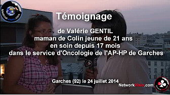 AP-HP de Garches Témoignage de Valérie maman de Colin 21 ans malade en soins à Garches depuis 17 mois ...