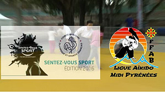 @SentezVousSport #Toulouse : le Président de la Ligue d'Aïkido Midi-Pyrénées Raymond SOLANO présente la discipline Martiale au micro de Michel Lecomte de TvLocale