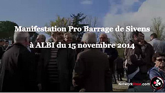 Barrage de Sivens Manifestation des Pro-Barrage à Albi le 15 novembre 2014 à Albi