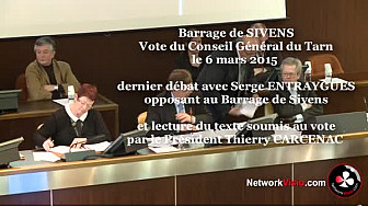 Barrage de Sivens : le Conseil Général du Tarn vote pour un barrage plus petit le 6 mars 2015