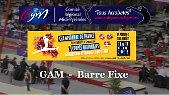 Barre Fixe l'équipe GAM Midi-Pyrénées au Championnat de France Intercomités à Ponts de Cé le 12 décembre 2015 @ffgymnastique #midipyrénées #TvLocale_fr
