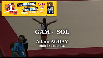 GAM Sol Adam AGDAY au Championnat de France Intercomités de Gymnastique de Ponts de Cé  @ffgymnastique #TvLocale_fr