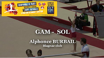 GAM Sol Alphonce BURBAIL au Championnat de France Intercomités de Gymnastique de Ponts de Cé  @ffgymnastique #TvLocale_fr