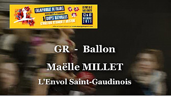 GR Ballon Maëlle MILLET au Championnat National  Espoirs de Ponts de Cé @ffgymnastique #TvLocale_fr
