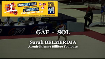 GAF SOL  Sarah BELMERDJA au Championnat de France Intercomités de Gymnastique de Ponts de Cé @ffgymnastique #TvLocale_fr
