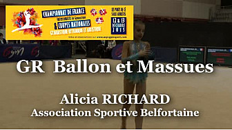 Alicia RICHARD son Programme GR au Championnat National Juniors de Ponts de Cé @ffgymnastique #sca2000evry #TvLocale_fr