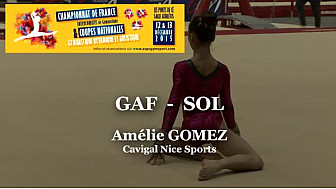 Amélie GOMEZ GAF Sol au Championnat National Juniors - Espoirs de Ponts de Cé  @ffgymnastique #TvLocale_fr