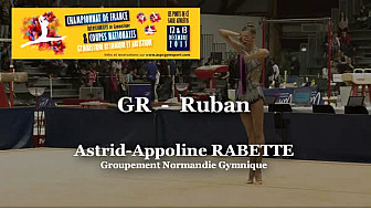 GR Ruban : Astrid-AppolineRABETTE Championnat National  Séniors de Ponts de Cé @ffgymnastique #coupenat2015 #TvLocale_fr
