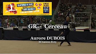 GR Cerceau : Aurore DUBOIS au Championnat National  Séniors de Ponts de Cé @ffgymnastique #coupenat2015 #TvLocale_fr