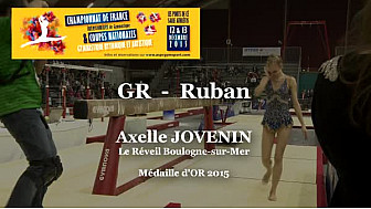 GR Ruban : Axelle JOVENIN Médaille d'OR au Championnat National  Séniors de Ponts de Cé @ffgymnastique #coupenat2015 #TvLocale_fr