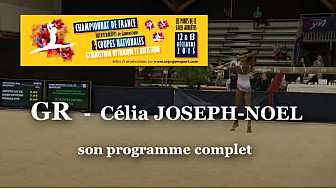 Célia JOSEPH-NOEL GR Programme au Championnat NationalJuniors Espoirs de Ponts de Cé @ffgymnastique #TvLocale_fr
