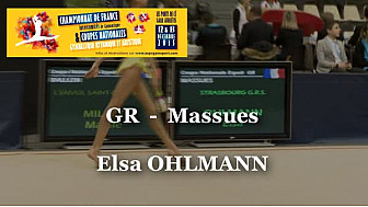 Elsa OHLMANN GR Massues au Championnat National Juniors et Espoirs de Ponts de Cé @ffgymnastique #TvLocale_fr