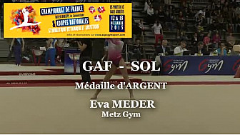 Eva MEDER GAF Sol au Championnat National Juniors - Espoirs de Ponts de Cé  @ffgymnastique #TvLocale_fr
