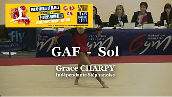 GAF Sol : Grace CHARPY au Championnat National Séniors de Ponts de Cé  @ffgymnastique #TvLocale_fr #coupenat2015