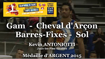 GAM Kevin ANTONIOTTI Médaille ARGENT au Championnat National Séniors de Ponts de Cé  @ffgymnastique #TvLocale_fr #coupenat2015
